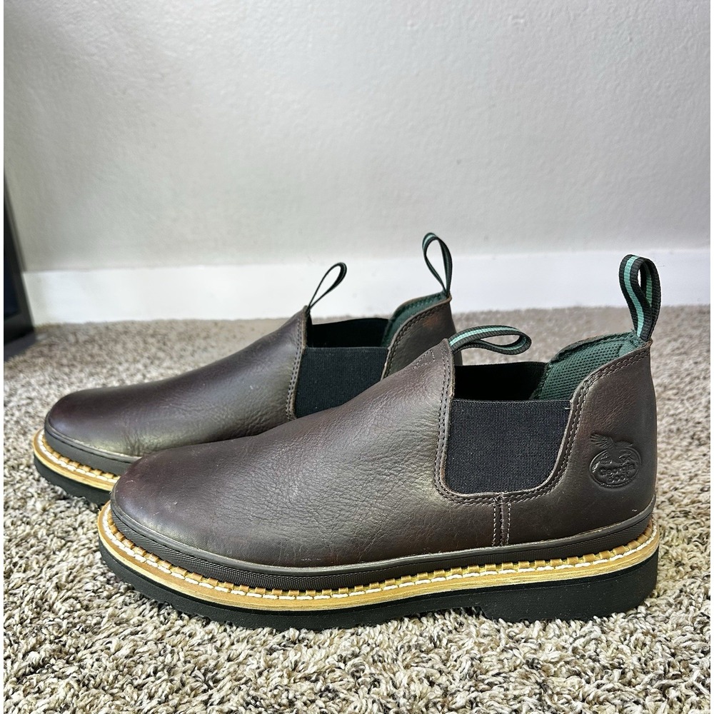 Georgia Boot Georgia Giant Romeo Boots Mens Size 13W Brown Leather Slip On GR262